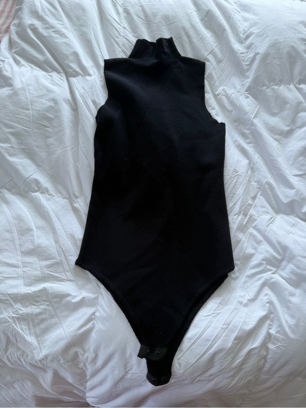 Dress Forum Black Sleeveless Mock Neck Bodysuit